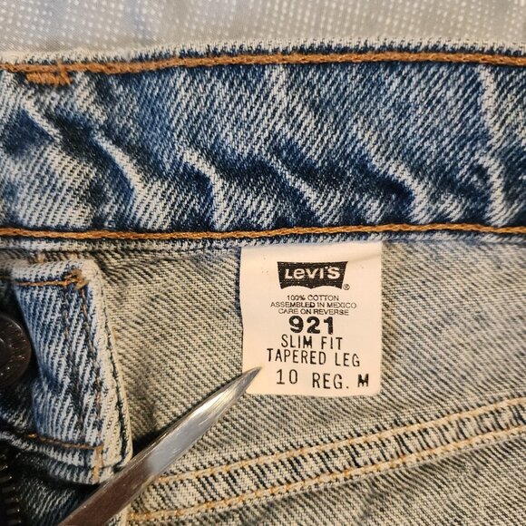 Vtg Levis 921 Orange Tab Mom Jeans  Slim Fit Tapered Leg 15921 Womens 10 Reg - Picture 11 of 13